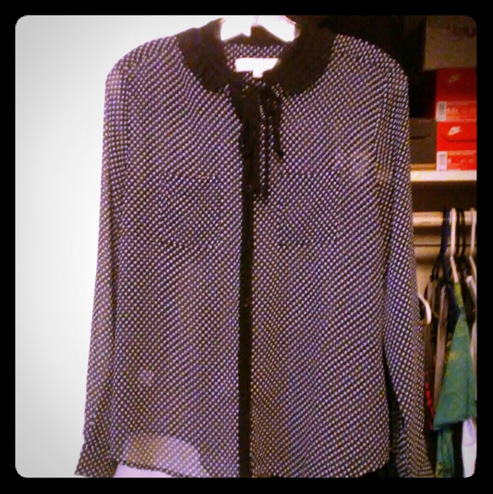 LOFT pokadot blouse